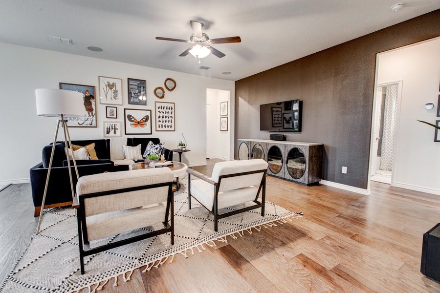 Furnished interior in a model home at Palmilla Springs in Fort Worth (Image 18).