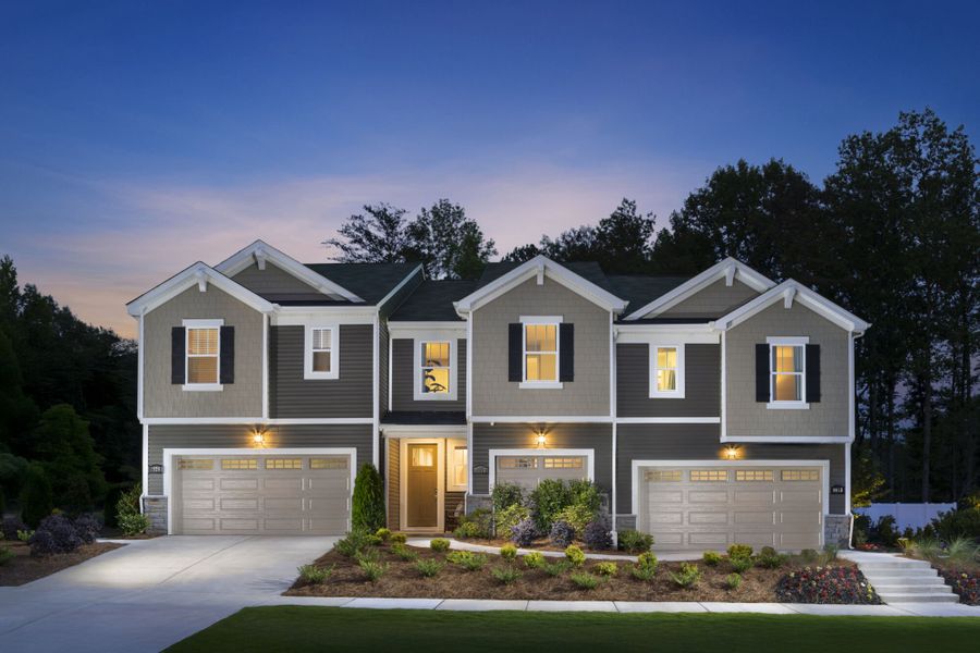 Front exterior of a home in the Stonesummit at Reedy Creek community, located in Charlotte, NC (Image 8).