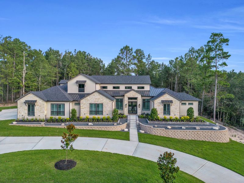 Front exterior of a home in the High Meadow Estates community, located in Montgomery, TX (Image 4).