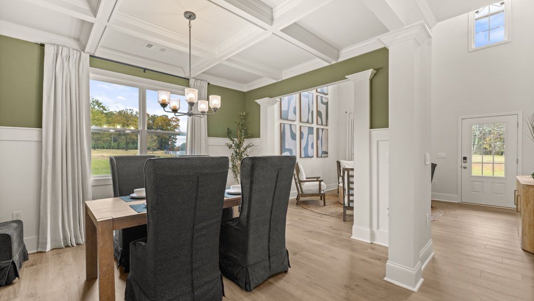 Furnished interior in a model home at Haven Abbey in Cumming (Image 20).