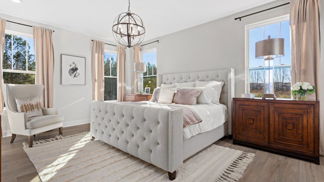 Furnished interior in a model home at Bellerose in Gibsonville (Image 14). Furnished interior in a model home at Bellerose in Gibsonville (Image 14).