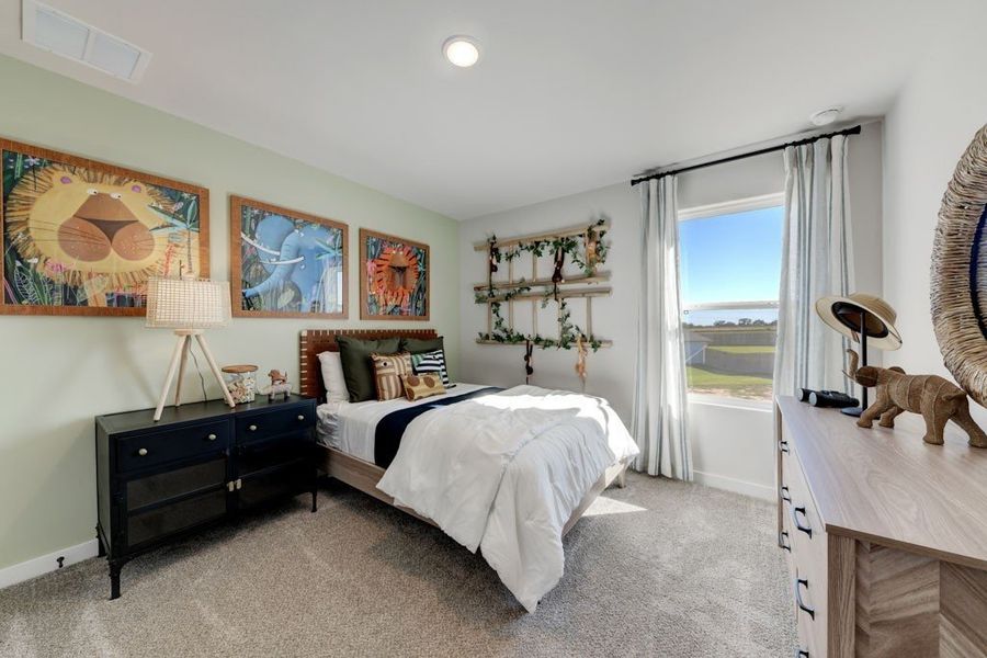Furnished interior in a model home at Hickory Ridge in Elmendorf (Image 37).