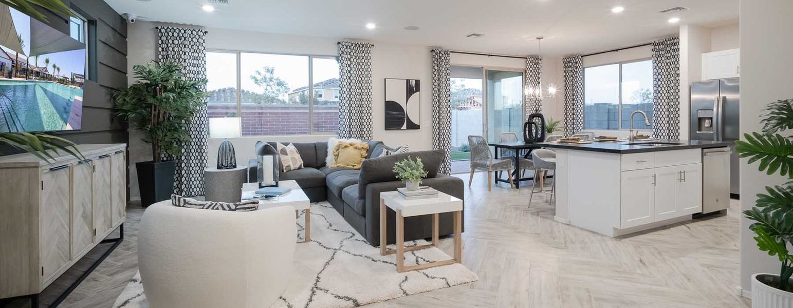 Furnished interior in a model home at Beacon Hill at Marley Park in Surprise (Image 10).