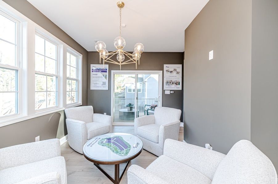 Furnished interior in a model home at Holston in Fuquay Varina (Image 26).