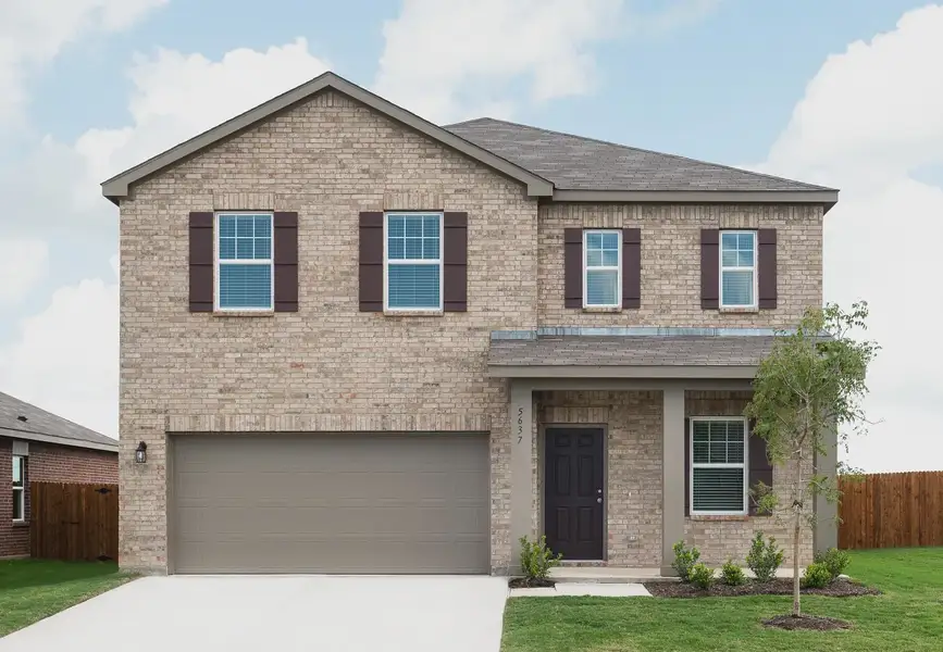Front exterior of a home in the Saddlebrook Ranch community, located in Schertz, TX (Image 11).