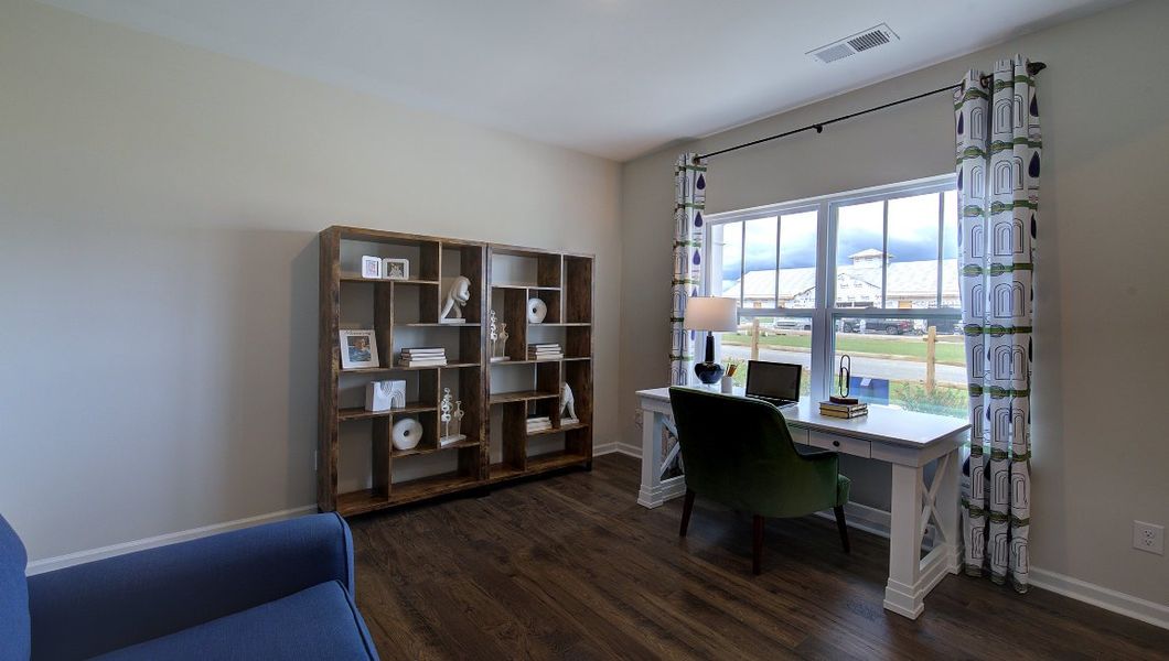 Furnished interior in a model home at Tap Root Farms in Fletcher (Image 33).