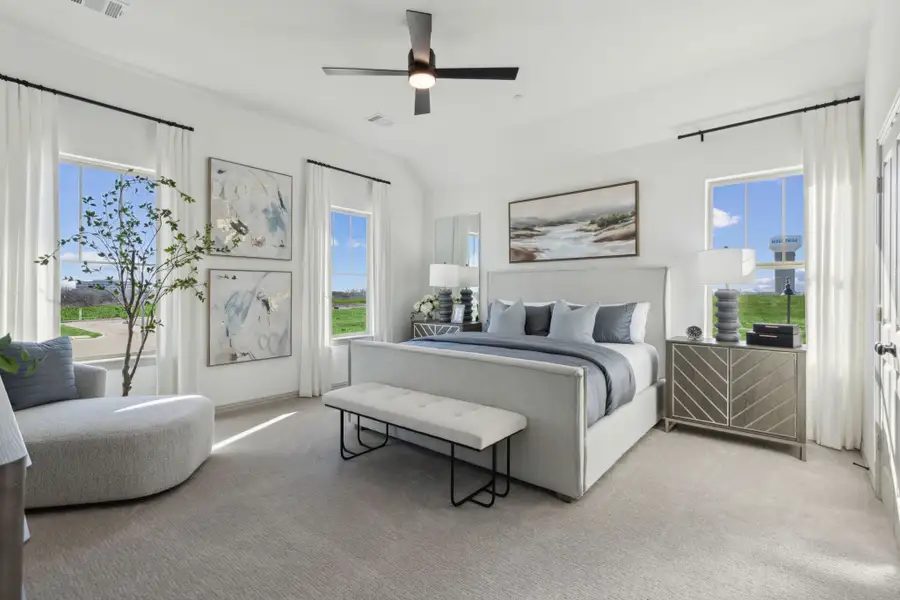 Furnished interior in a model home at The Village at Midtowne in Midlothian (Image 12).