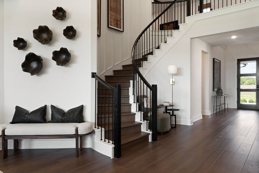 Furnished interior in a model home at Lagos Reserve in Manor (Image 5).