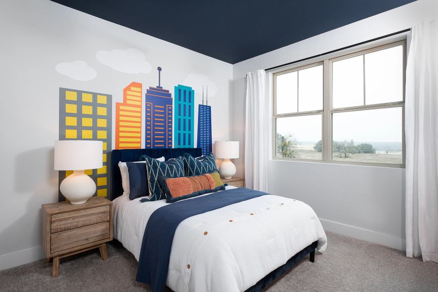 Furnished interior in a model home at Lariat in Liberty Hill (Image 21).