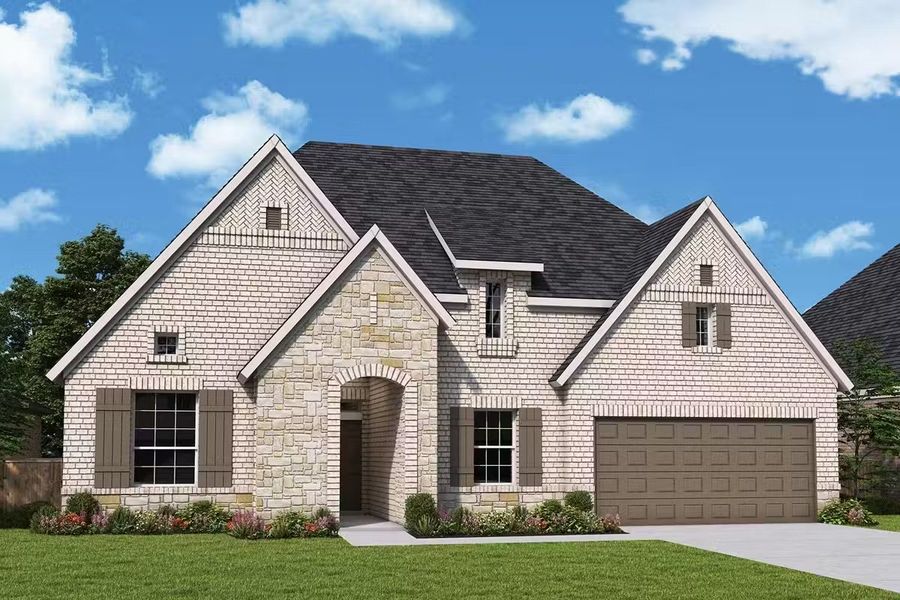 Front exterior of a home in the Towne Lake 70' Classic Series community, located in Cypress, TX (Image 7).