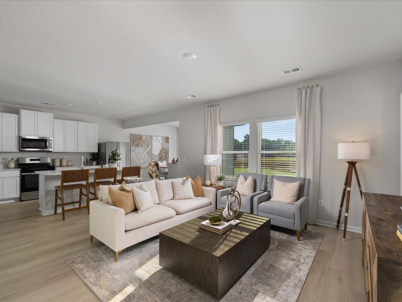 Furnished interior in a model home at Pleasant Brook in Piedmont (Image 3).