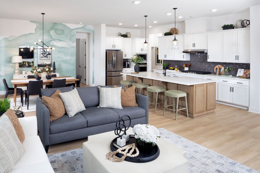 Furnished interior in a model home at Hardy Pond in Rock Hill (Image 9).