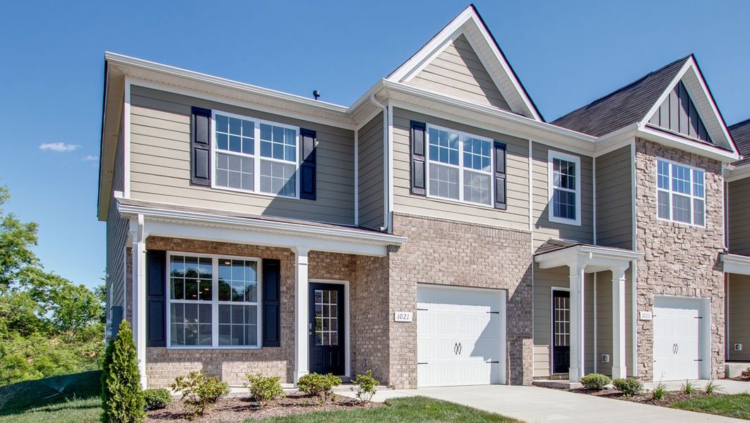 Front exterior of a home in the Woodbridge Glen Townhomes community, located in Lebanon, TN (Image 3).