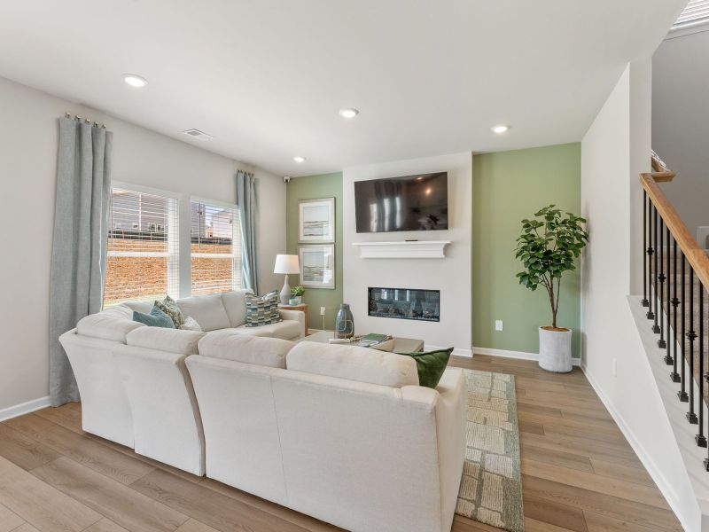 Furnished interior in a model home at Manning Mill in Adairsville (Image 3). Furnished interior in a model home at Manning Mill in Adairsville (Image 3).