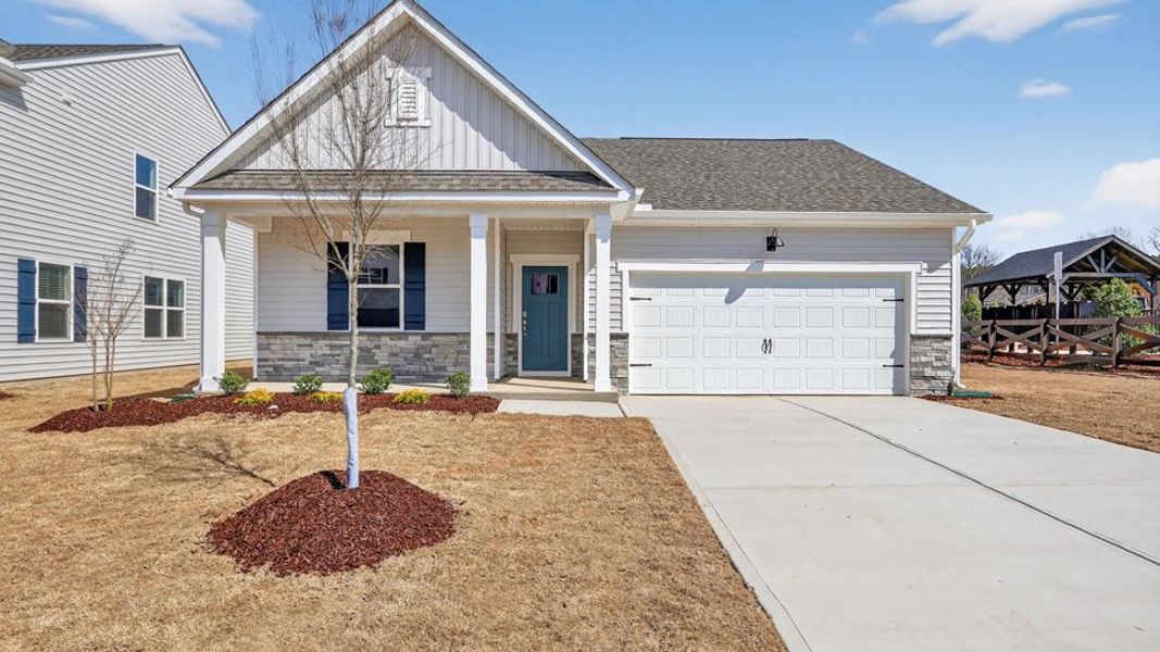 Front exterior of a home in the Westerly community, located in Lillington, NC (Image 9).