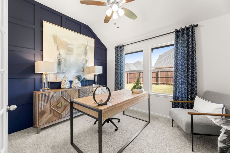 Furnished interior in a model home at Summer Crest in Fort Worth (Image 38).