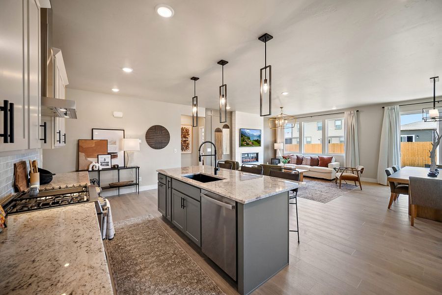 Furnished interior in a model home at The Glen-12 in Colorado Springs (Image 19).