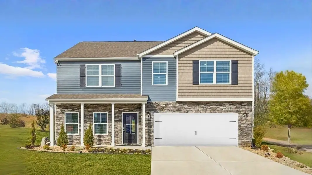 Front exterior of a home in the Fieldcrest Acres community, located in Blountville, TN (Image 1).