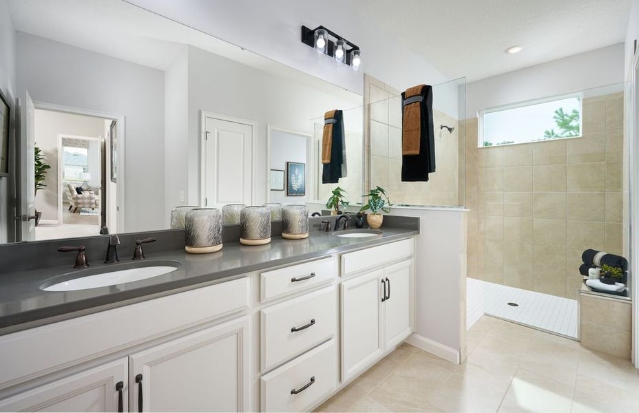 Furnished interior in a model home at Summerbrooke in Mount Dora (Image 14).