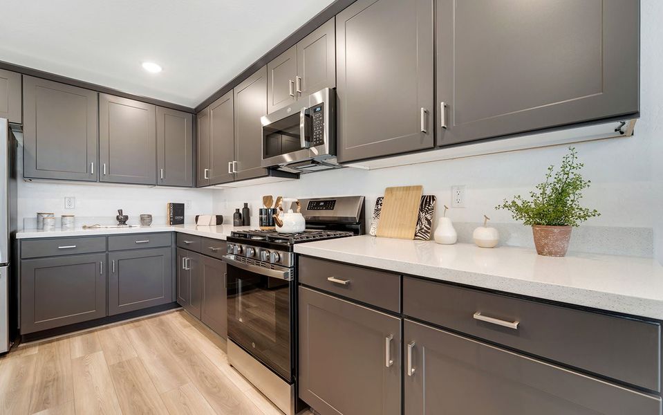 Furnished interior in a model home at Rancho Santa Rosa in Maricopa (Image 37).