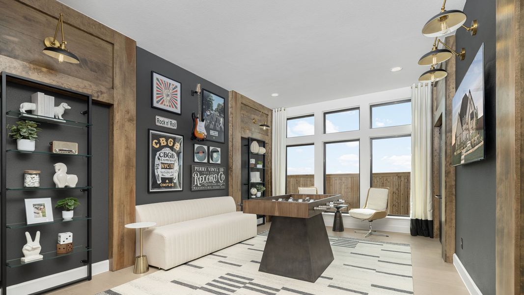 Furnished interior in a model home at Myrtle Creek 71' in Waxahachie (Image 11). Furnished interior in a model home at Myrtle Creek 71' in Waxahachie (Image 11).