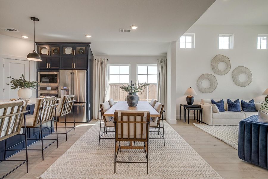 Furnished interior in a model home at MidTowne in Midlothian (Image 16).