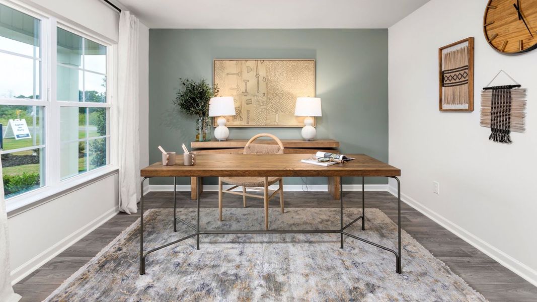 Furnished interior in a model home at Neal Farm in Stokesdale (Image 5).