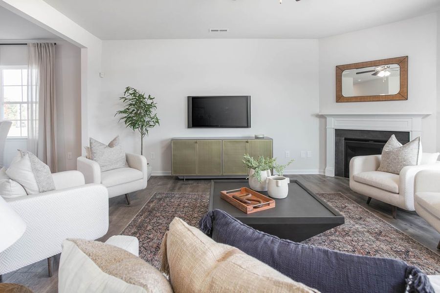 Furnished interior in a model home at Wellington in Browns Summit (Image 10).