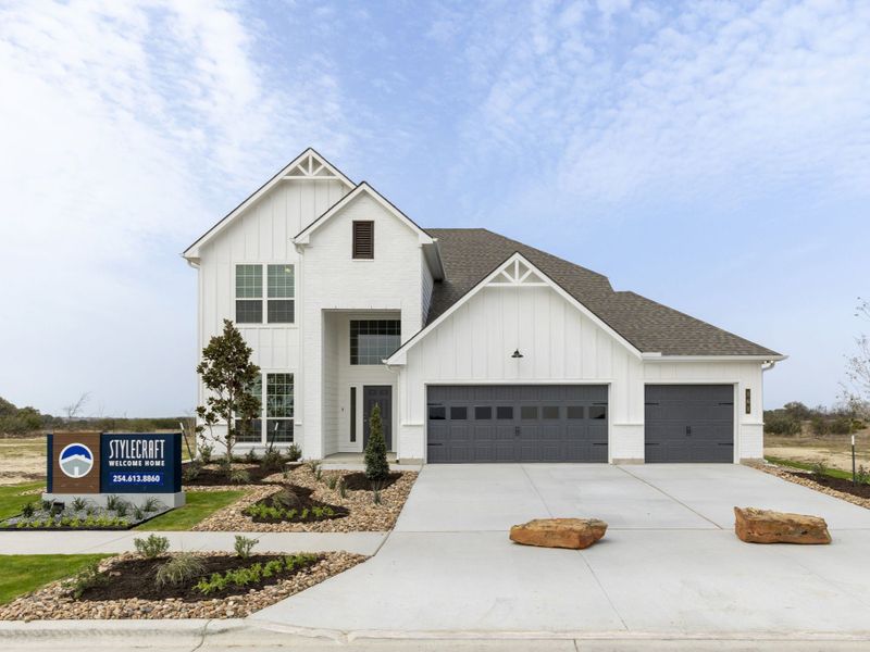 Front exterior of a home in the The Reserve at Turnbo Ranch community, located in Killeen, TX (Image 1). Front exterior of a home in the The Reserve at Turnbo Ranch community, located in Killeen, TX (Image 1).