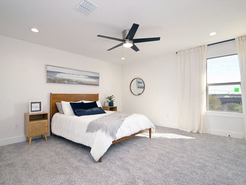 Furnished interior in a model home at Van Cleave in San Antonio (Image 8).