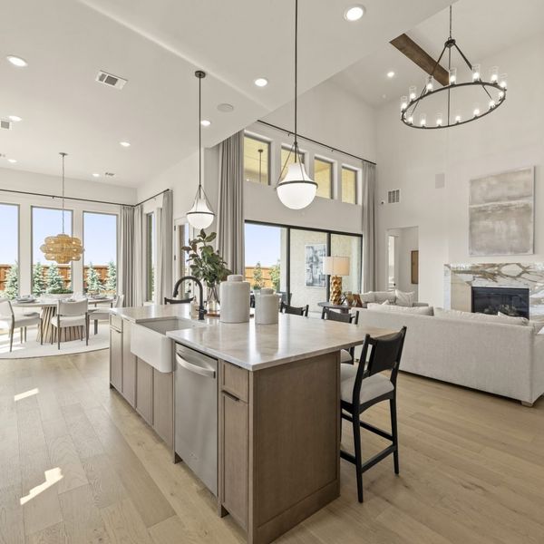 Furnished interior in a model home at StarView in Prosper (Image 4).