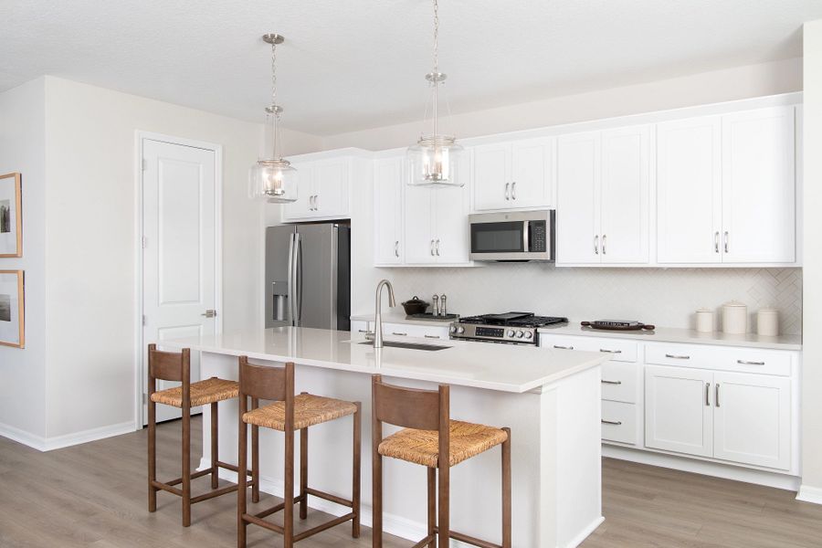 Furnished interior in a model home at Oakfield Trails Traditional in Parrish (Image 6).