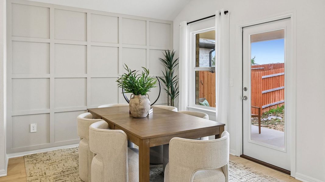 Furnished interior in a model home at Bar W Ranch in Leander (Image 40).