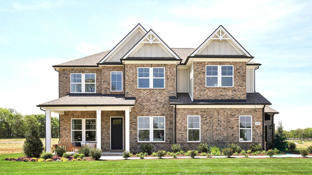 Front exterior of a home in the Sagewood community, located in Dawsonville, GA (Image 3). Front exterior of a home in the Sagewood community, located in Dawsonville, GA (Image 3).