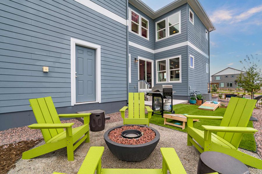 Exterior details of a home in Revel Crossing at Wolf Ranch – The Outlook Collection, Colorado Springs (Image 4).