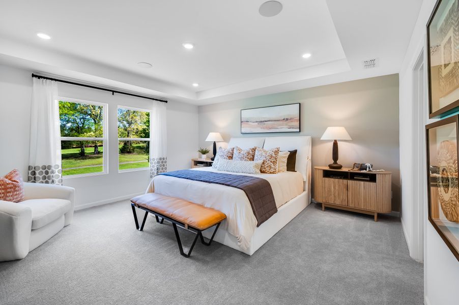 Furnished interior in a model home at Heritage River in Euharlee (Image 6).