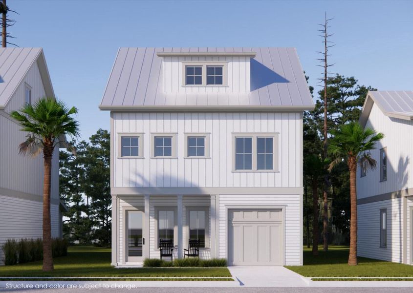 Front exterior of a home in the Nautilus Pointe community, located in Inlet Beach, FL (Image 8).