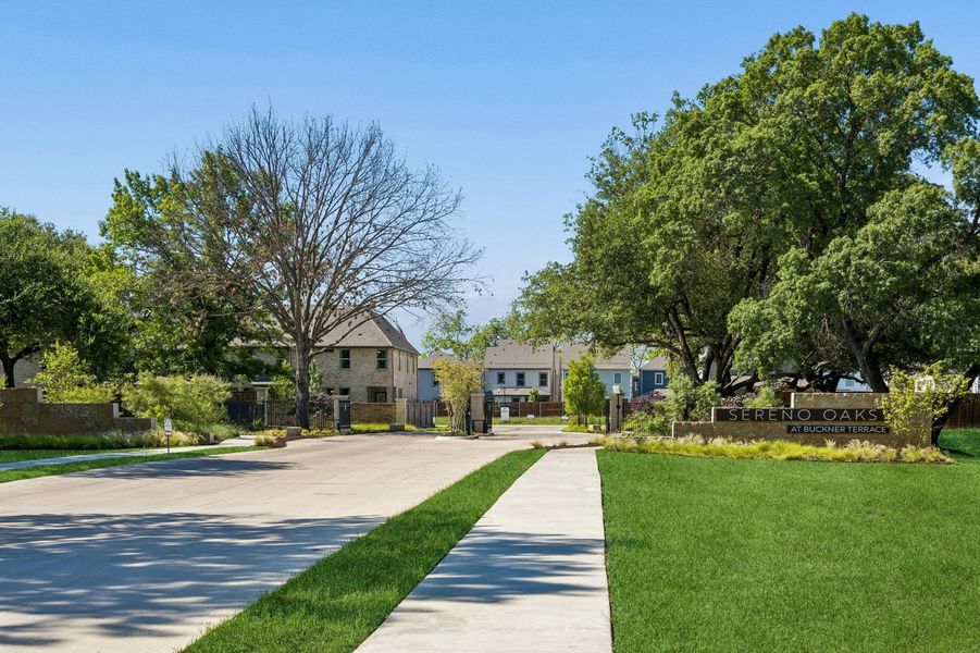 Front exterior of a home in the Sereno Oaks community, located in Dallas, TX (Image 73).