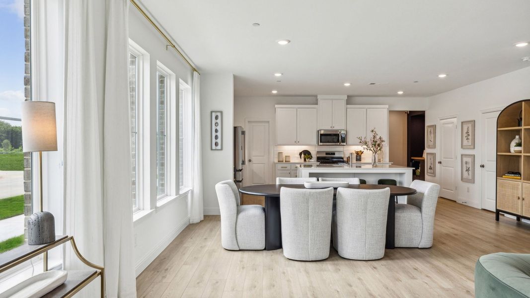 Furnished interior in a model home at Painted Tree – Woodland District in McKinney (Image 9).