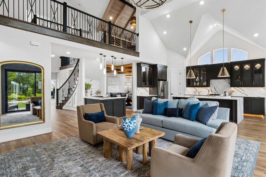 Furnished interior in a model home at Creekside at Elevon in Lavon (Image 9). Furnished interior in a model home at Creekside at Elevon in Lavon (Image 9).