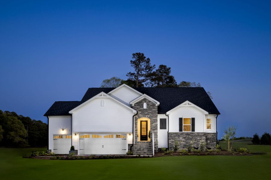 Front exterior of a home in the The Preserve At Reedy Creek community, located in Benson, NC (Image 4).
