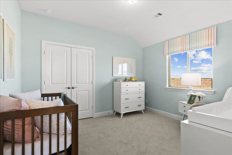 Furnished interior in a model home at Creekview Meadows in Pilot Point (Image 27).