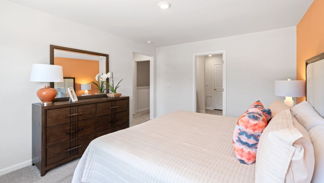 Furnished interior in a model home at Tanglewood Townes in Greenville (Image 20).