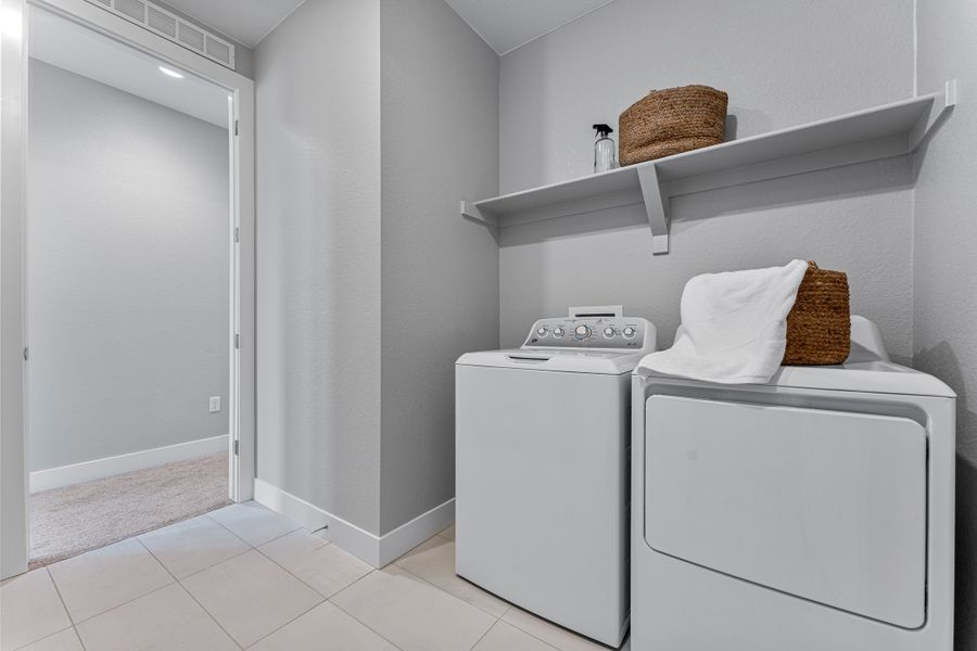 Furnished interior in a model home at Hillside at Crystal Valley Destination Collection in Castle Rock (Image 26).