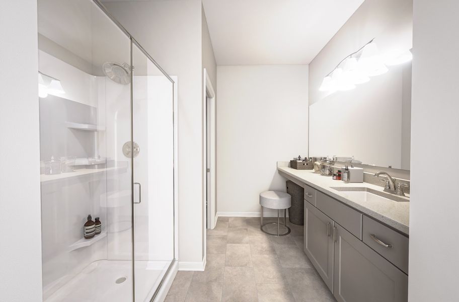 Furnished interior in a model home at Chestnut Creek Crossing in Apison (Image 40).