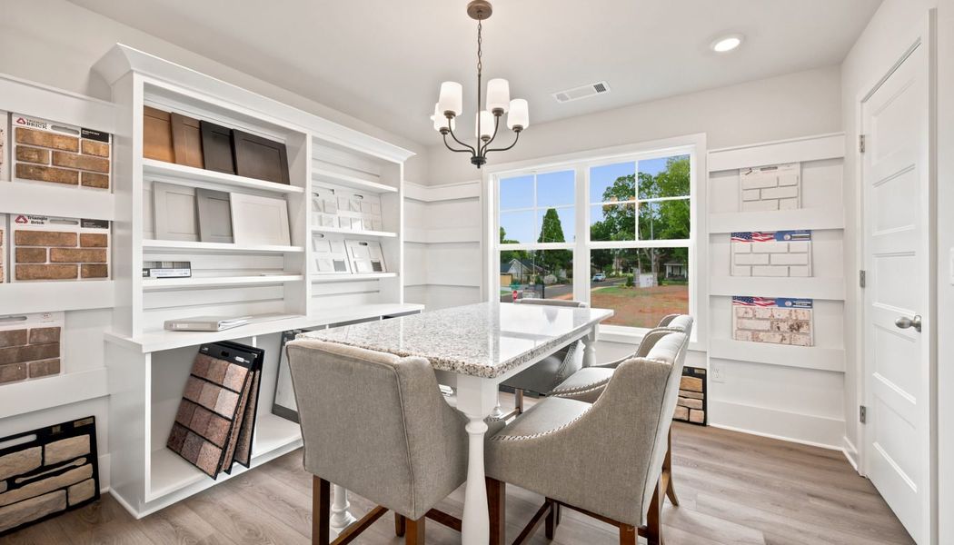 Furnished interior in a model home at Greenefield in Cartersville (Image 37).