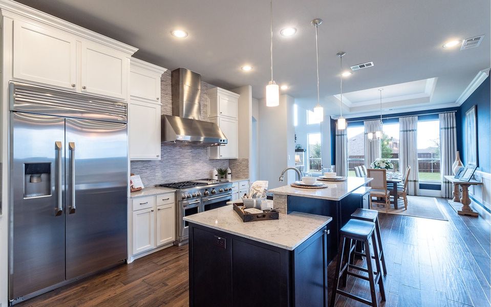 Furnished interior in a model home at High Park Hill in Arrington (Image 11).