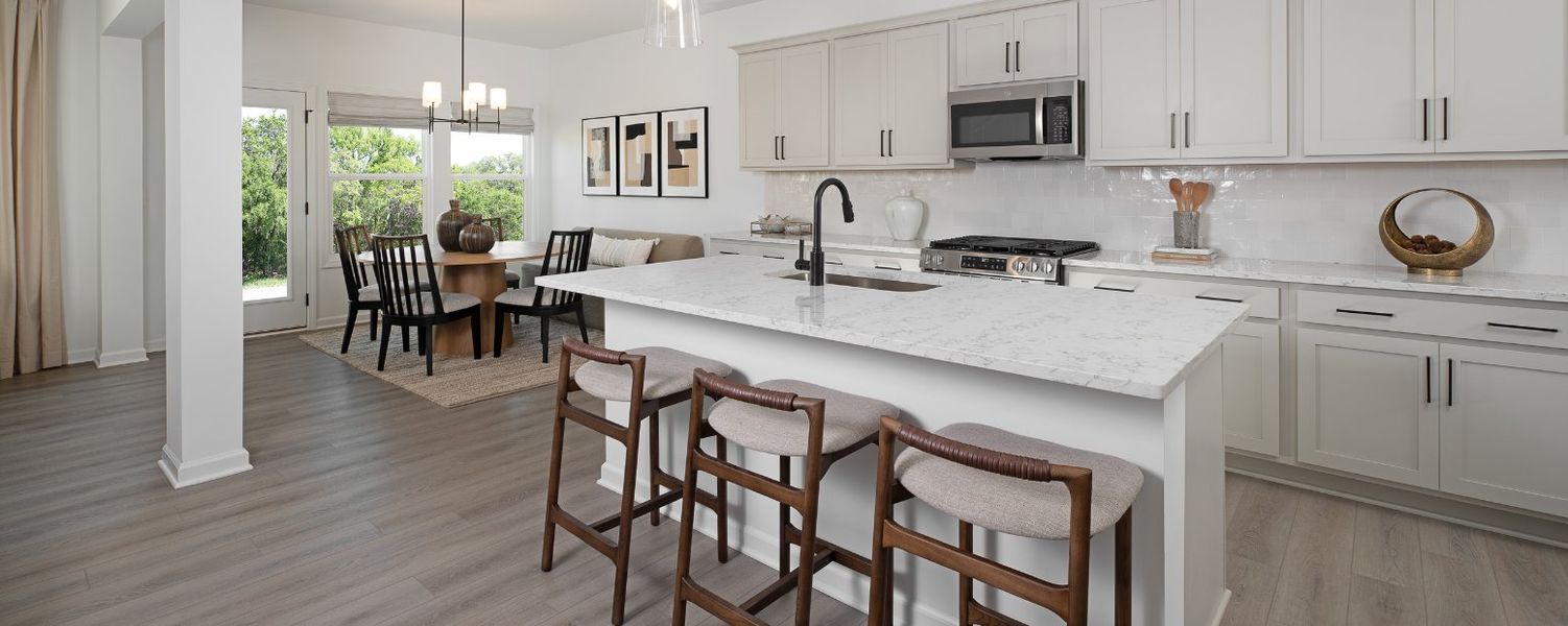 Furnished interior in a model home at Arbors at Richland Creek in Buford (Image 4).