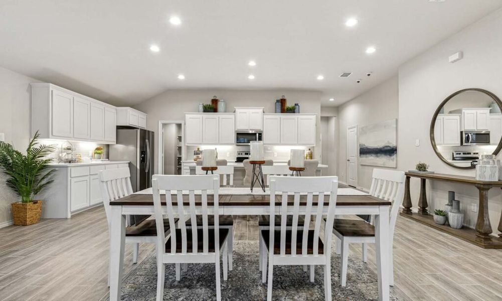 Furnished interior in a model home at Brookville Ranch in Fort Worth (Image 32).