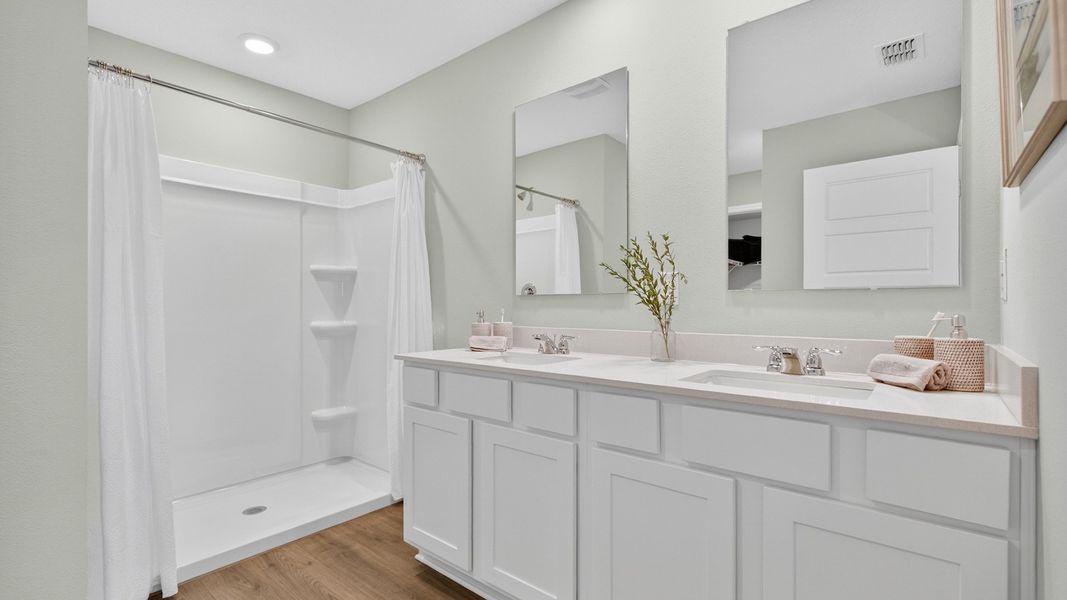 Furnished interior in a model home at Sawmill Branch in Palm Coast (Image 44).
